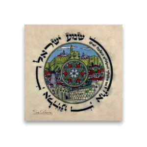 10 Magnets Jerusalem Hebrew Shmaa Israel Prayer Magnet MPH00124