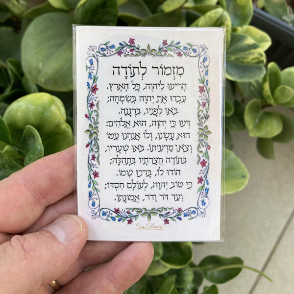10 Magnets Hebrew Mizmor Letoda מזמור לתודה MPH00162 - Image 2